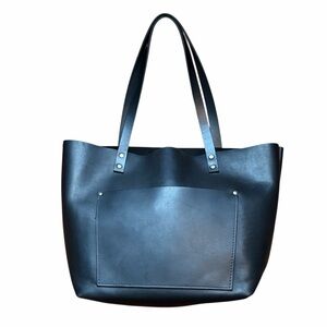 PORTLAND LEATHER Classic Tote Large Black